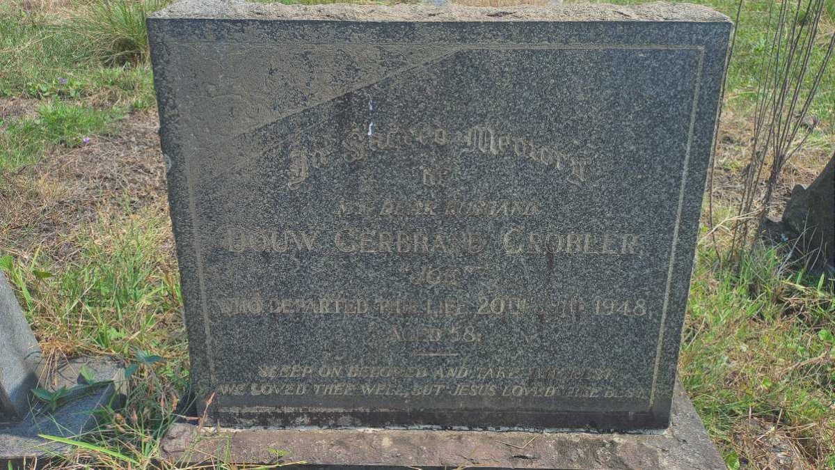 GROBLER Douw Gerbrand -1948