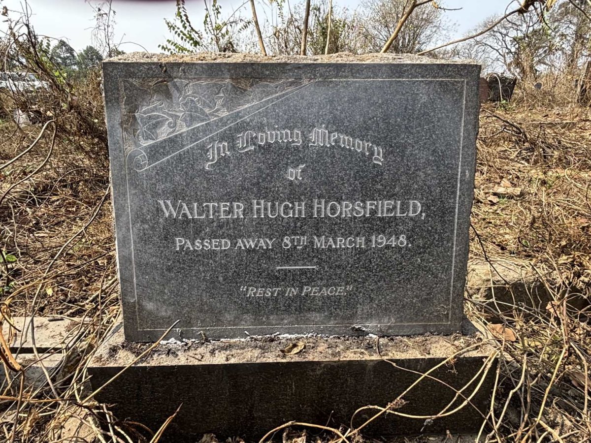 HORSFIELD Walter Hugh -1948
