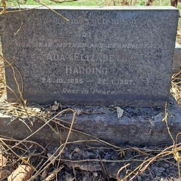 HARDING Ada Elizabeth 1885-1967