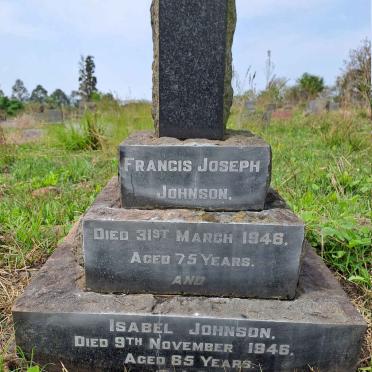 JOHNSON Francis Joseph -1946 & Isabel -1946
