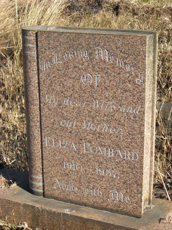 LOMBARD Eliza 1910-1957