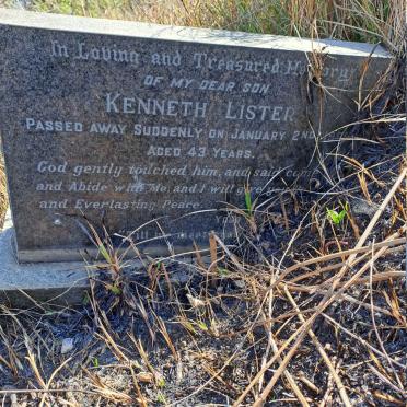 LISTER Kenneth -19?