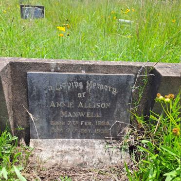 MAXWELL Annie Allison 1894-1939