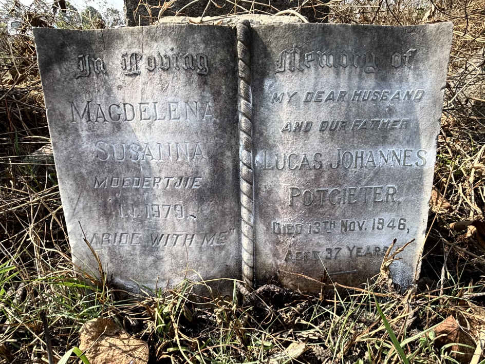 POTGIETER Lucas Johannes -1946 & Magdalena Susanna -1979