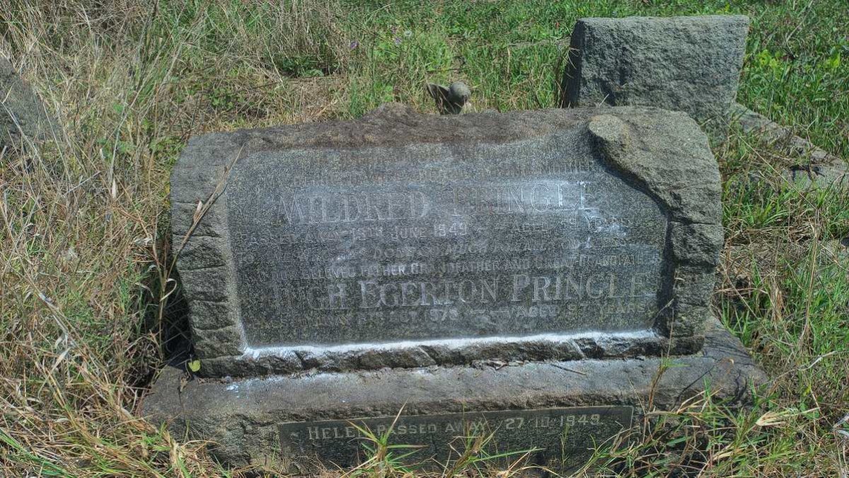 PRINGLE Hugh Egerton -1973 & Mildred -1949 :: PRINGLE Helen -1949