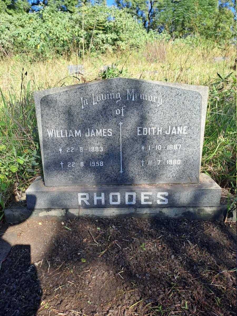 RHODES William James 1883-1958 & Edith Jane 1887-1980