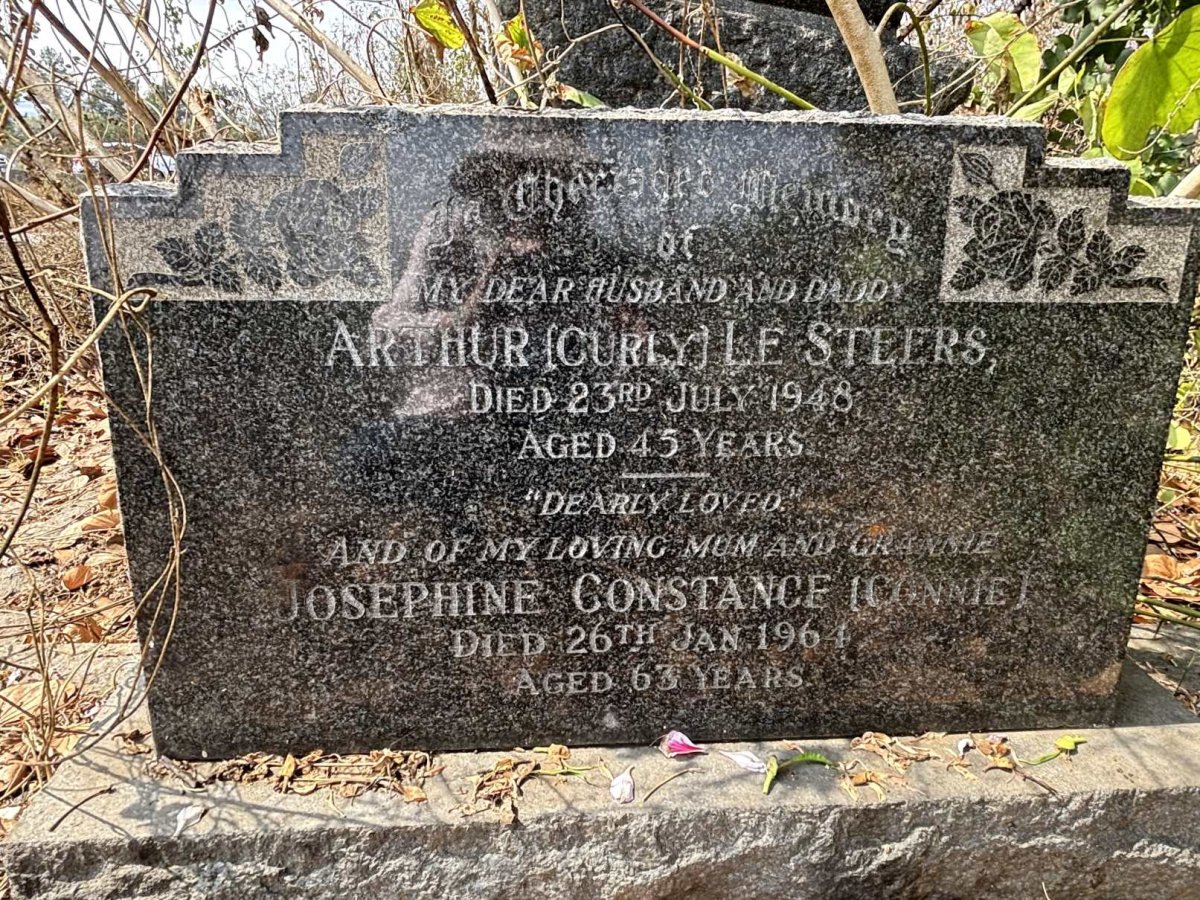STEERS Arthur, le -1948 & Josephine Constance -1964