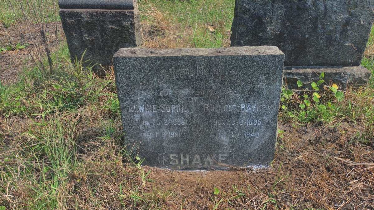 SHAWE Francis Bayley 1895-1948 & Alwine Sophia 1896-1981