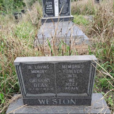 WESTON Gregory Dean 1?65-1996