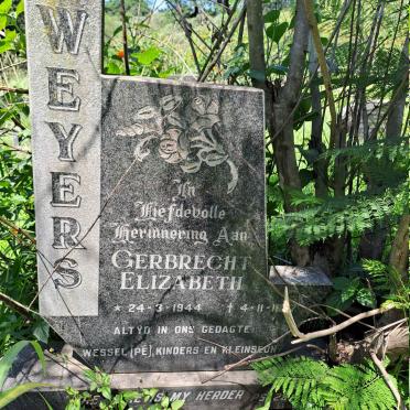 WEYERS Gerbrecht Elizabeth 1944-19?7