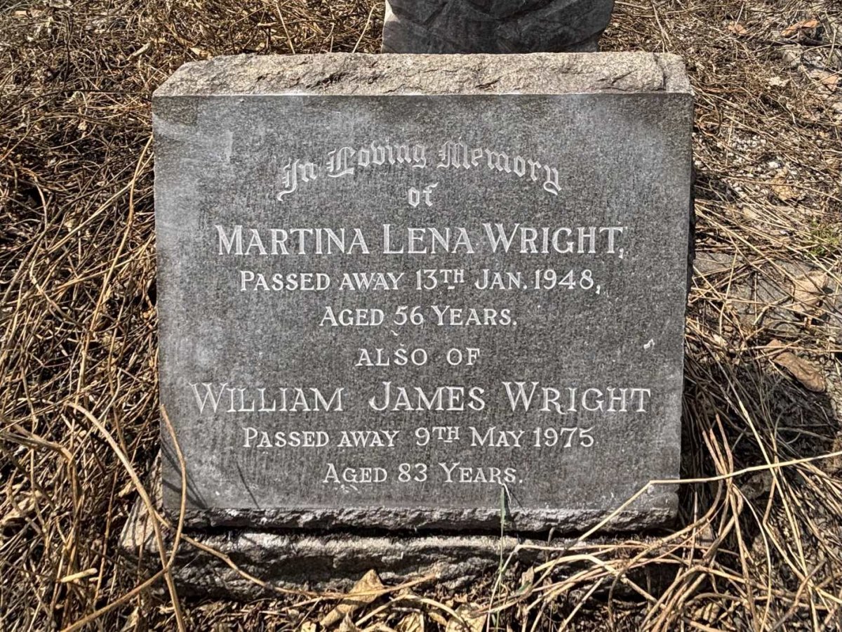 WRIGHT William James -1975 & Martina Lena -1948