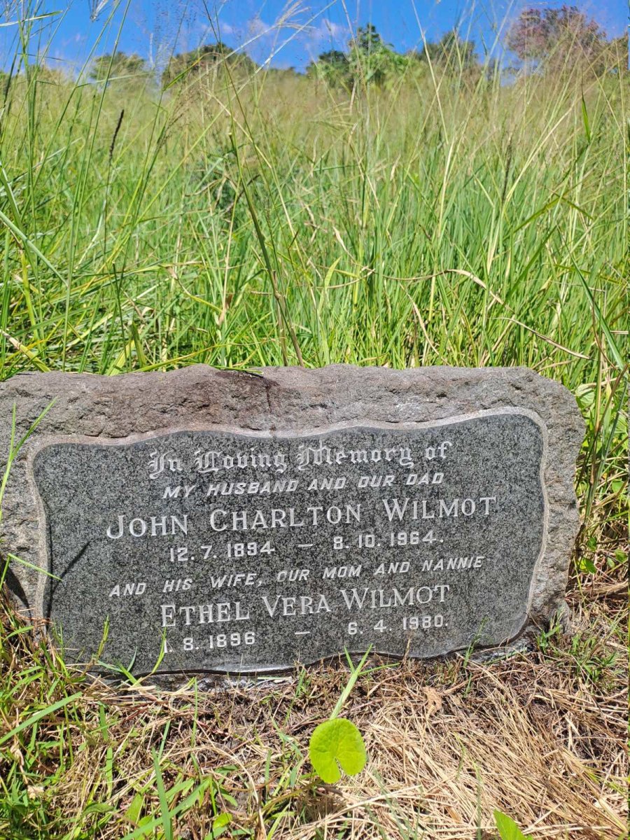 WILMOT John Charlton 1894-1964 & Ethel Vera 1896-1980