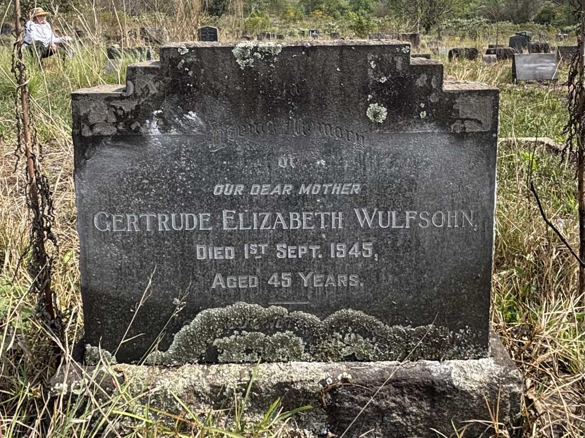 WULFSOHN Gertrude Elizabeth -1945