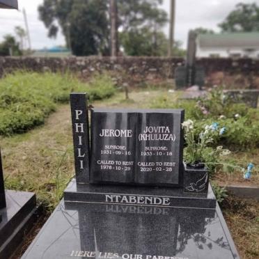 PHILI Jerome 1931-1978 & Jovita 1933-2020