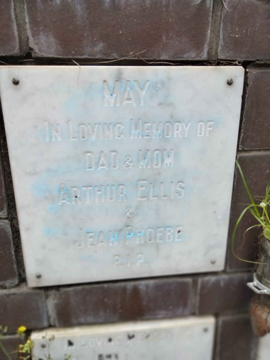 MAY Arthur Ellis &amp; Jean Phoebe