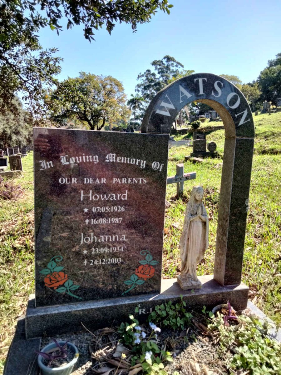 WATSON Howard 1926-1987 &amp; Johanna 1934-2003