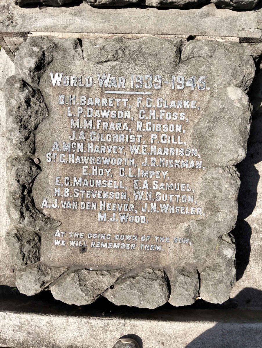 3. Roll of honour - WWII 1939-1945