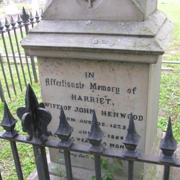 HENWOOD Harriet 1823-1888