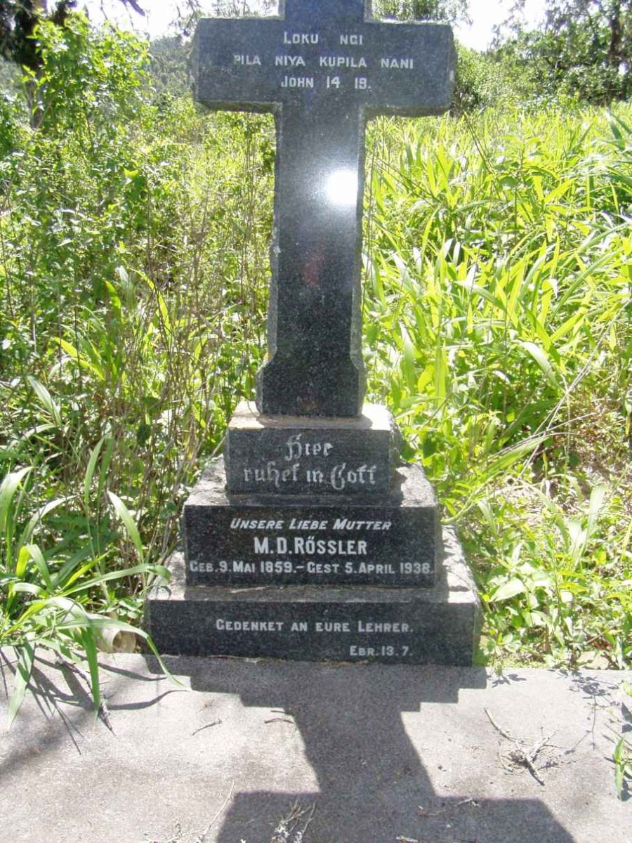 ROSSLER M.D. 1859-1938
