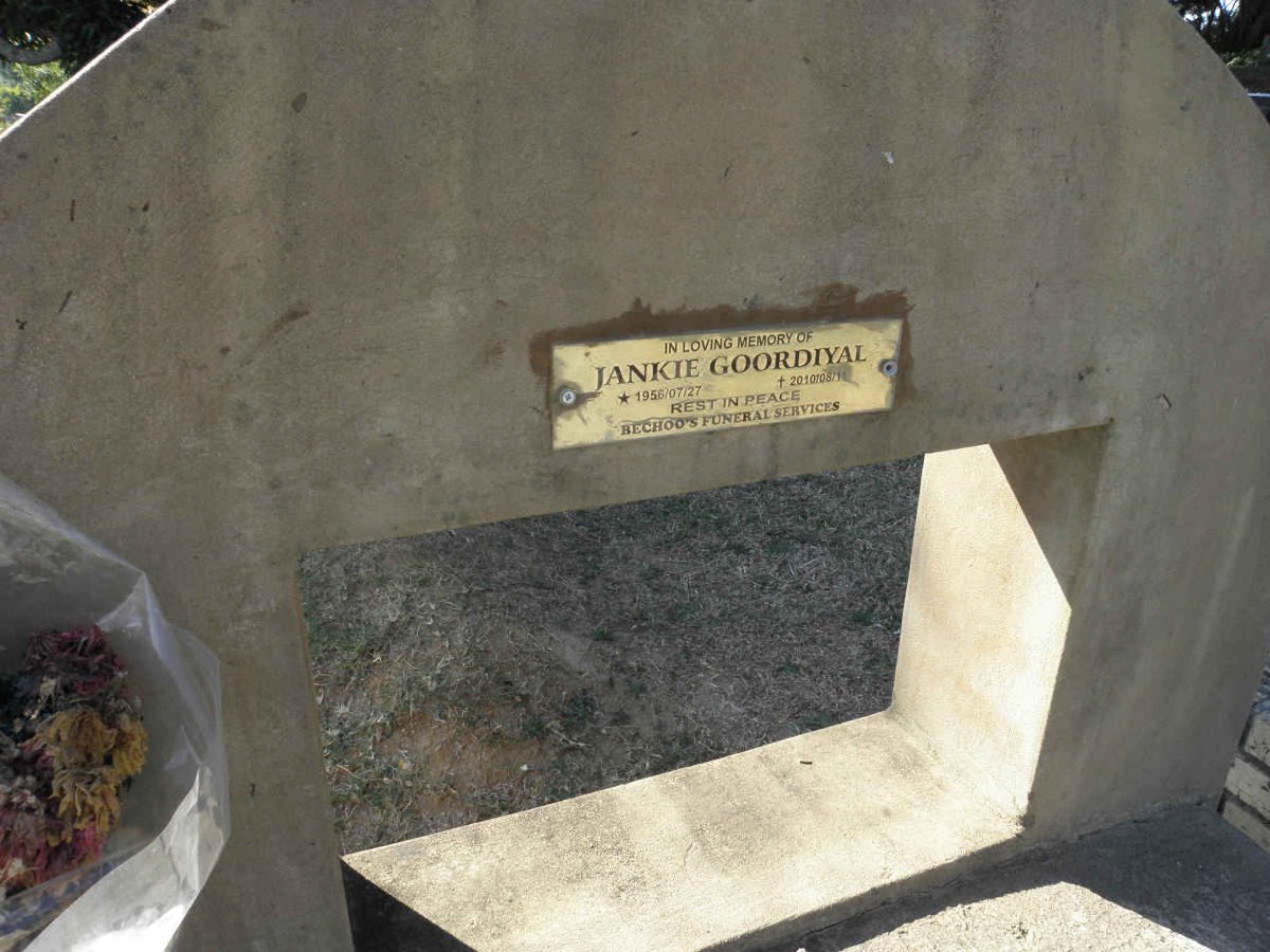 GOORDIYAL Jankie 1956-2010