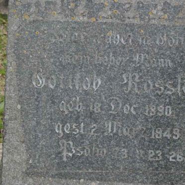 ROSSLER Gottlob 1890-1949