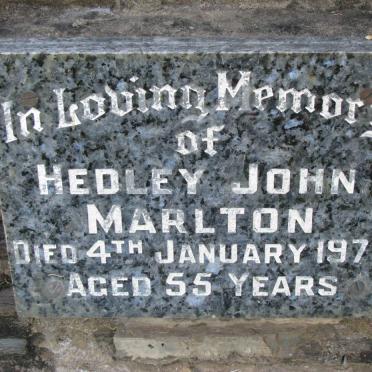 MARLTON Hedley John -1977