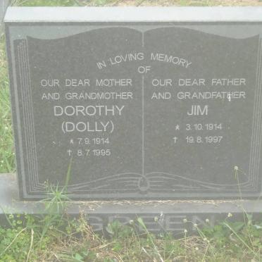GREEN Jim 1914-1997 &amp; Dorothy 1914-1995