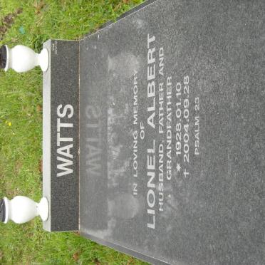 WATTS Lionel Albert 1928-2004