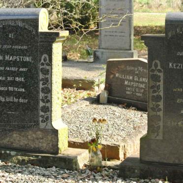 MAPSTONE John -1948 &amp; Kezia -1957