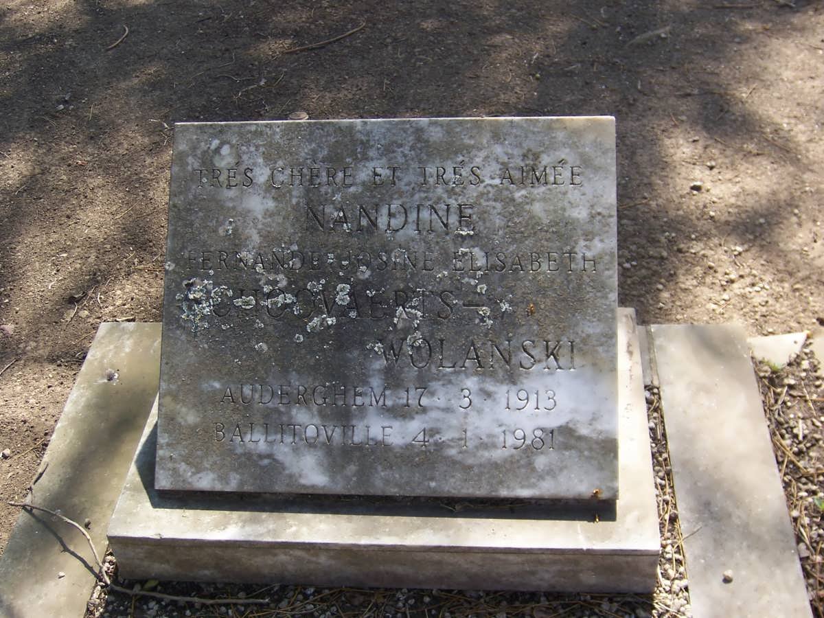 WOLANSKI Nandine Fernande Josine Elisabeth, Choovaerts 1913-1981