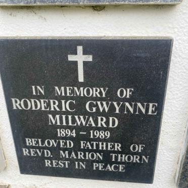MILWARD Roderic Gwynne 1894-1989