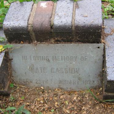 CASSIDY Kate 1872-