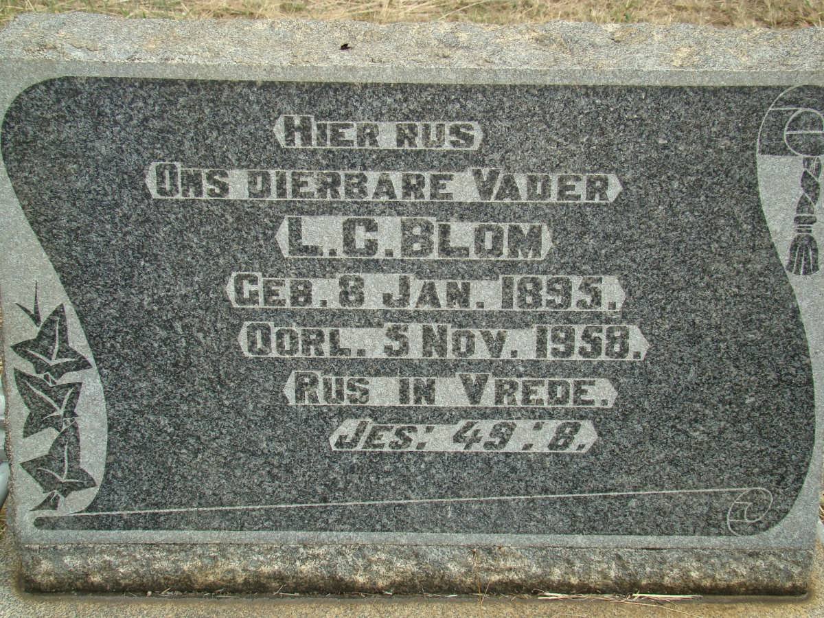 BLOM L.C. 1895-1958