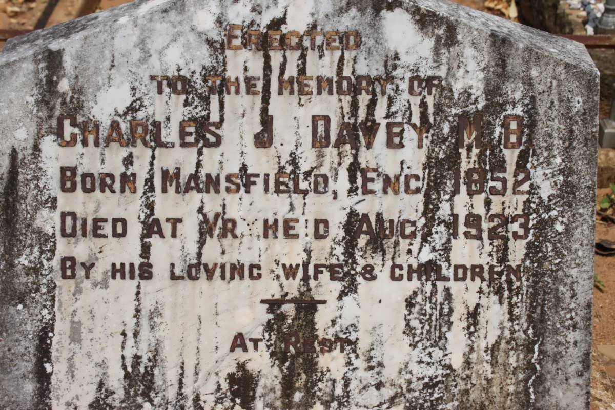DAVEY Charles J. 1852-1923