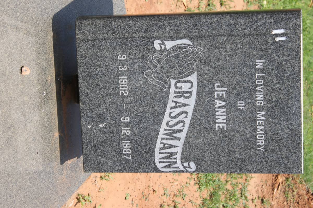 GRASSMANN Jeanne 1902-1987