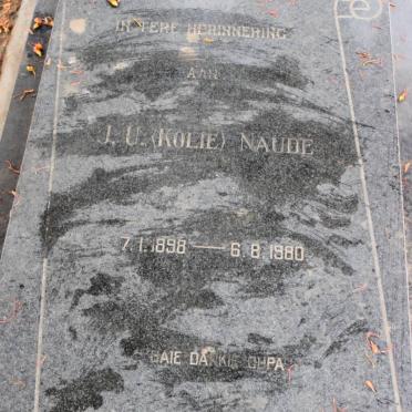 NAUDE J.U. 1898-1980