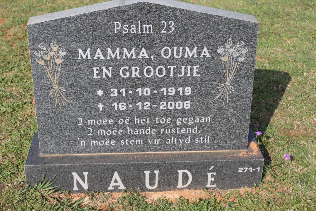 NAUDE Mamma 1919-2006