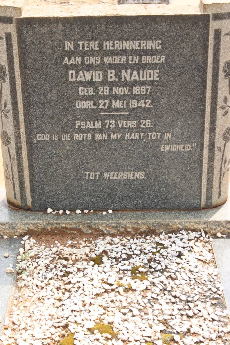 NAUDE Dawid B. 1897-1942