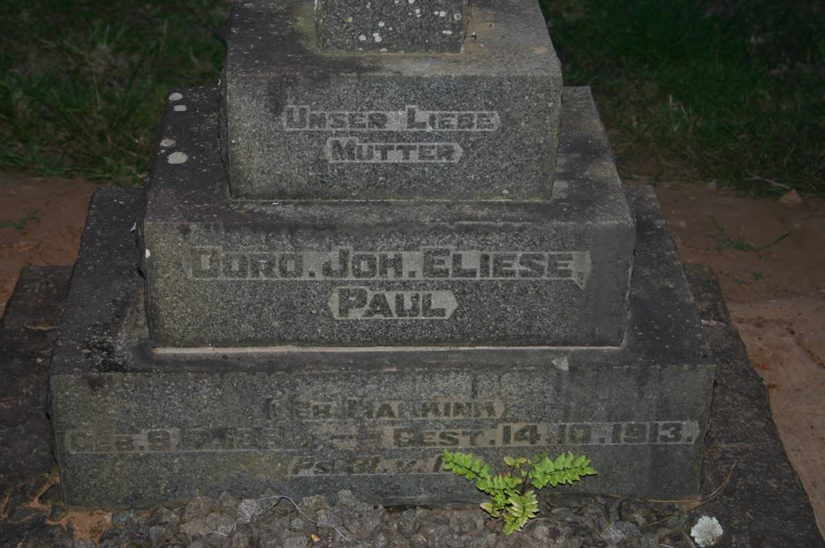 PAUL Doro. Joh. Eliese nee MANKINN 18?-1913
