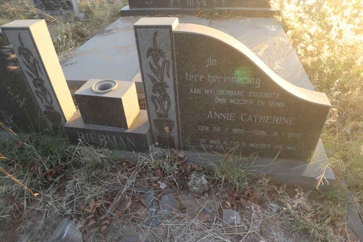 BIERMAN Annie Catherine 1920-1973