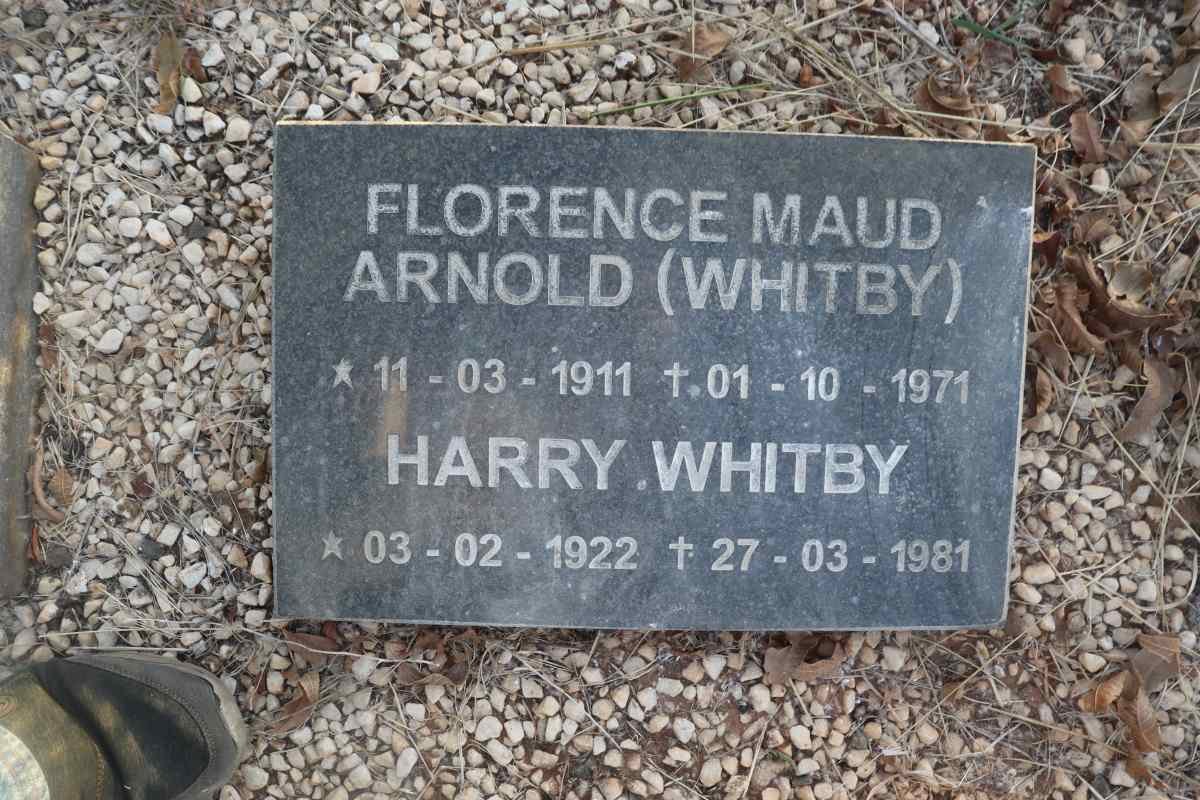 ARNOLD Florence Maud nee WHITBY 1911-1971 :: WHITBY Harry 1922-1981