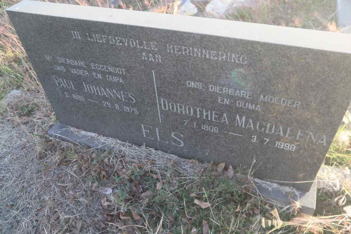ELS Paul Johannes 1899-1975 & Dorothea Magdalena 1906-1998