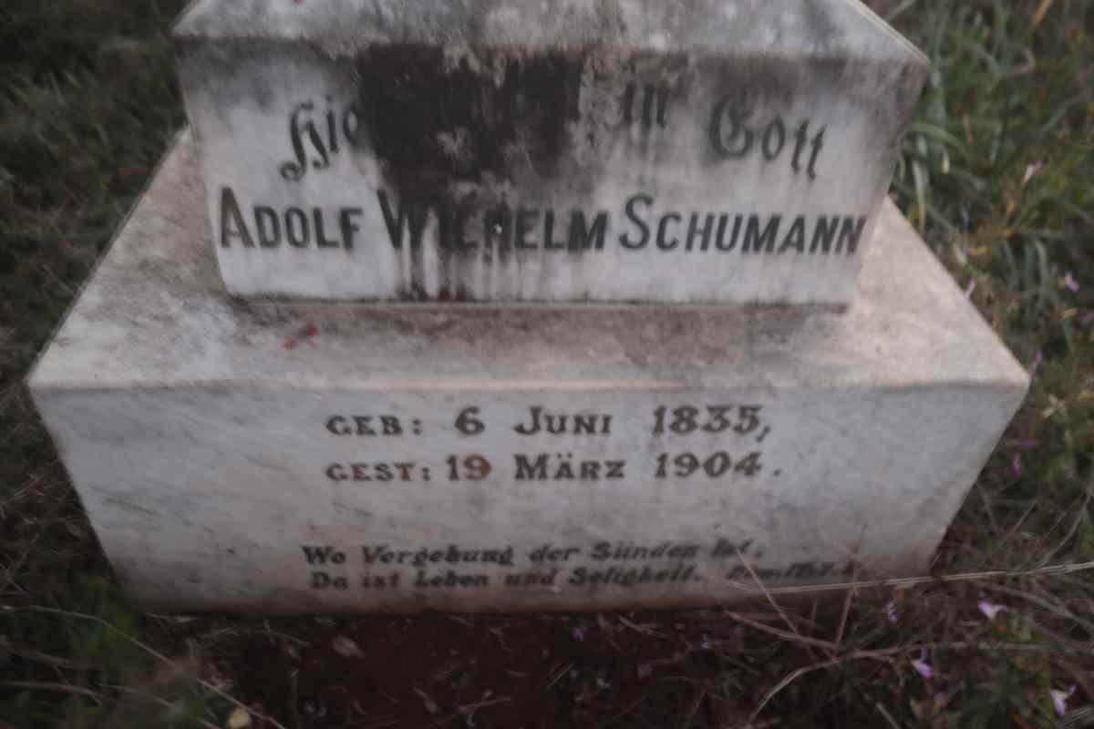 SCHUMANN Adolf Wilhelm 1835-1904