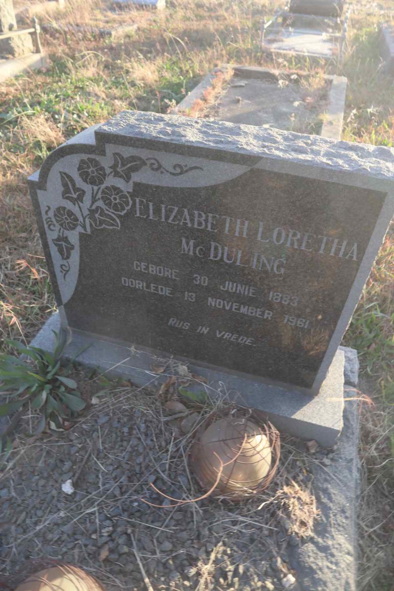 MCDULING Elizabeth Loretha 1883-1961