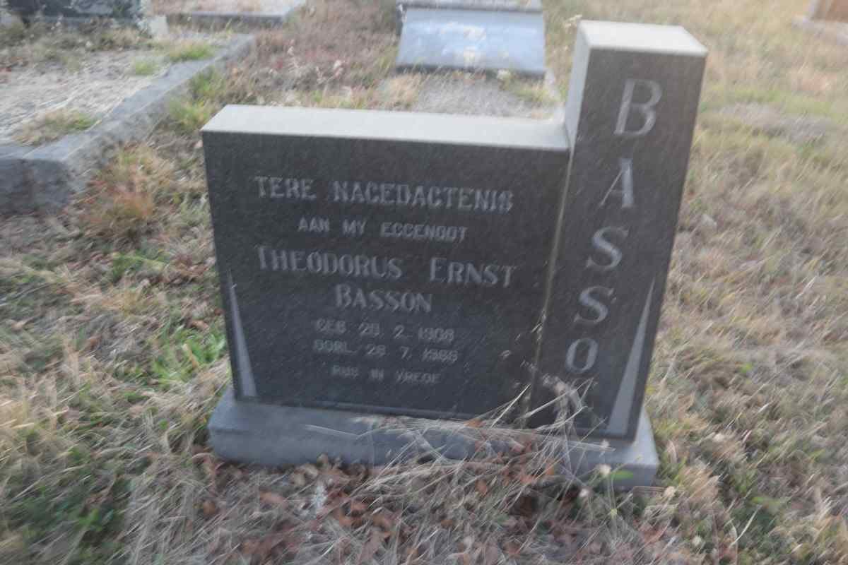 BASSON Theodorus Ernst 1908-19??