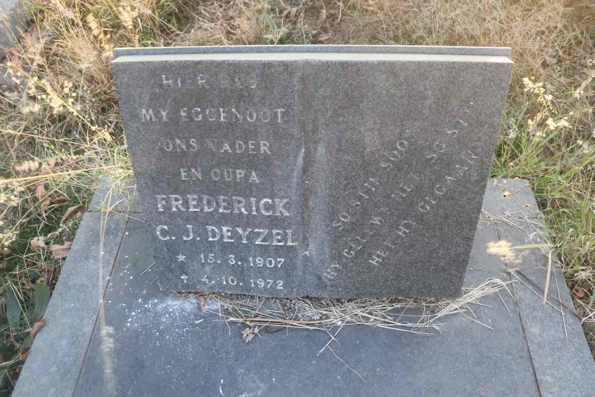 DEYZEL Frederick C.J. 1907-1972