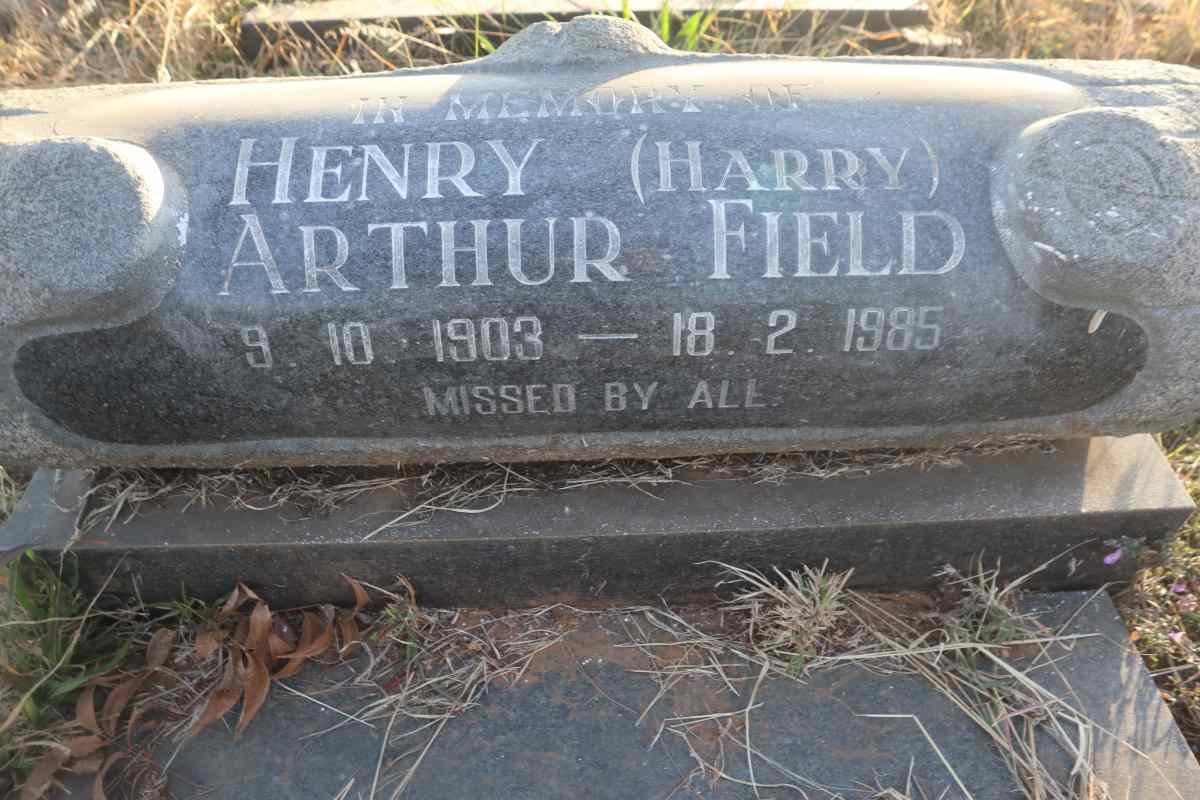 FIELD Henry Arthur 1903-1985