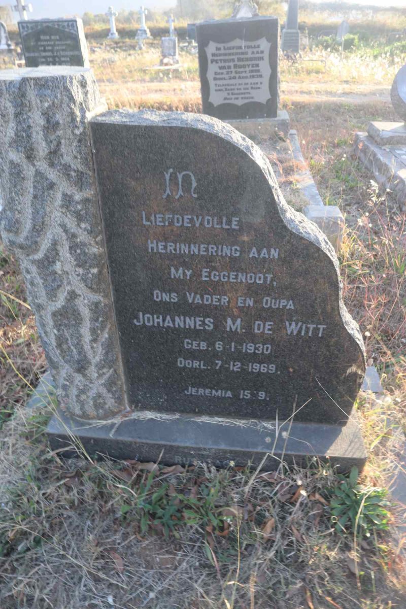 WITT Johannes M., de 1930-1969