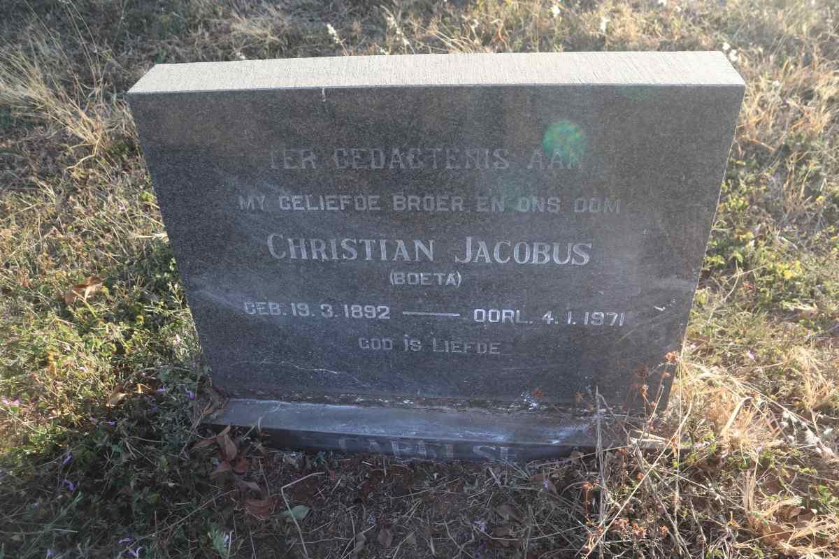 CARELSE Christian Jacobus 1892-1971