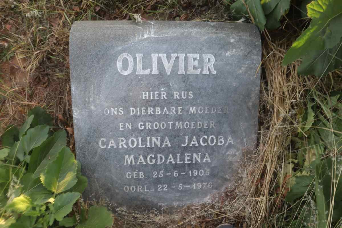 OLIVIER Carolina Jacoba Magdalena 1905-1976